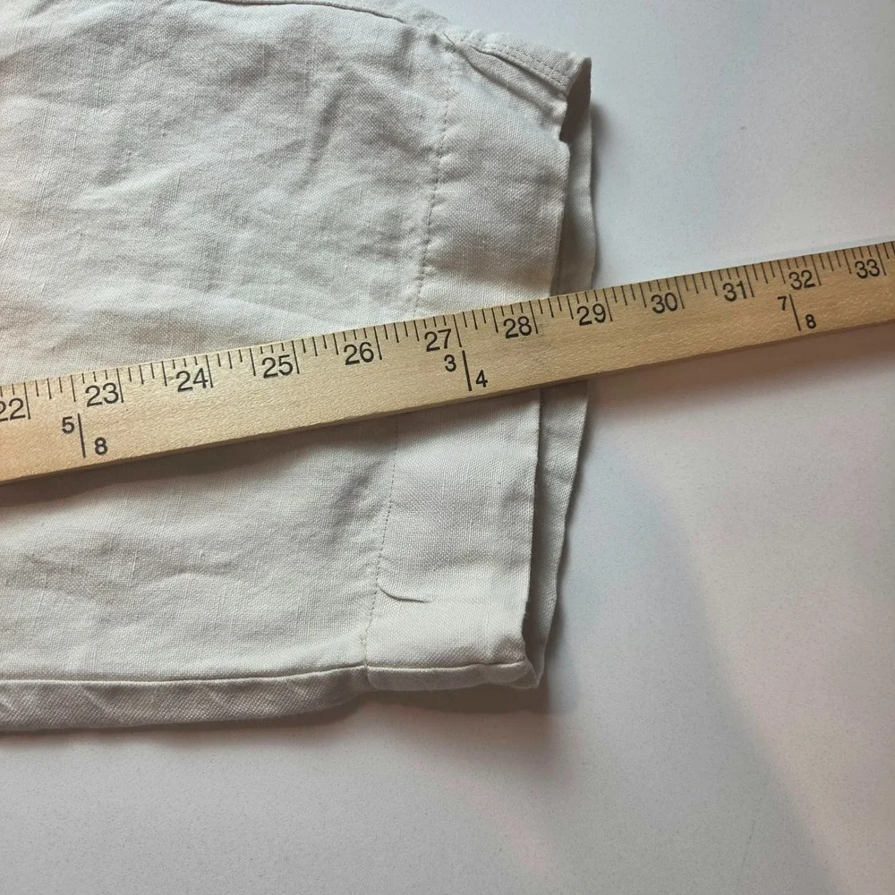 Tommy Bahama Silk Linen Blend Khaki Pants Men's 34x30(35x28) Flat Front Hawaiian